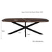 Eettafel Jesper Mangohout Bruin 100x210 cm-Eettafels-Livingfurn