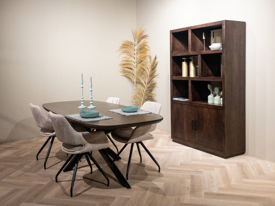 Eettafel Jesper Mangohout Bruin 230x105 cm-Eettafels-Livingfurn