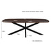 Eettafel Jesper Mangohout Bruin 90x180 cm-Eettafels-Livingfurn