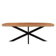 Eettafel Jesper Mangohout Naturel hout 100x210 cm-Eettafels-Livingfurn