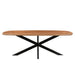 Eettafel Jesper Mangohout Naturel hout 100x210 cm-Eettafels-Livingfurn