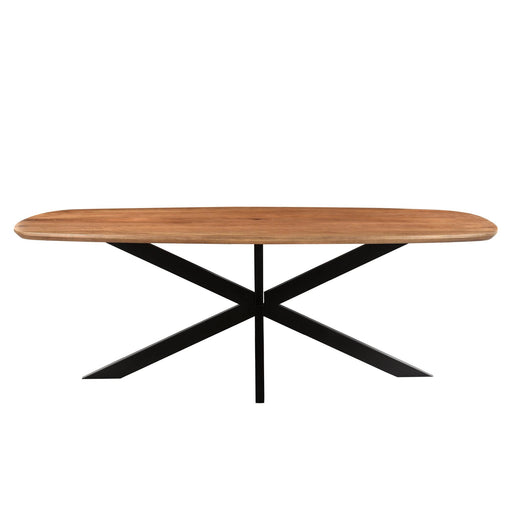 Eettafel Jesper Mangohout Naturel hout 100x210 cm-Eettafels-Livingfurn