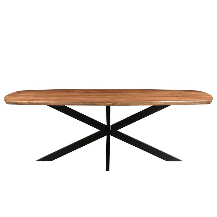 Eettafel Jesper Mangohout Naturel hout 105x230 cm-Eettafels-Livingfurn