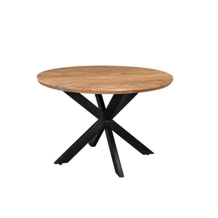 Eettafel Jesper Mangohout Naturel hout 120 cm 120x120x76 cm-Eettafels-Livingfurn