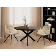 Eettafel Jesper Mangohout Naturel hout 120 cm 120x120x76 cm 31033-Eettafels-Livingfurn