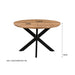 Eettafel Jesper Mangohout Naturel hout 120 cm 120x120x76 cm-Eettafels-Livingfurn