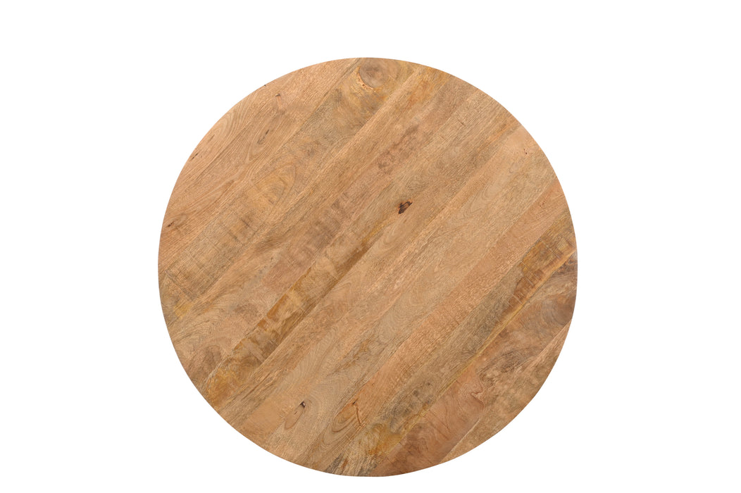 Eettafel Jesper Mangohout Naturel hout 120 cm-Eettafels-Livingfurn