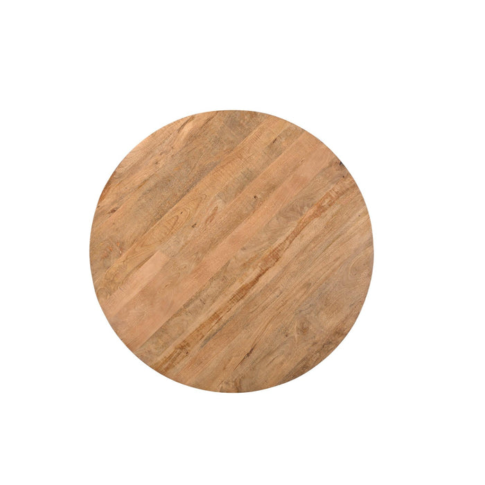 Eettafel Jesper Mangohout Naturel hout 130 cm 130x130x76 cm-Eettafels-Livingfurn