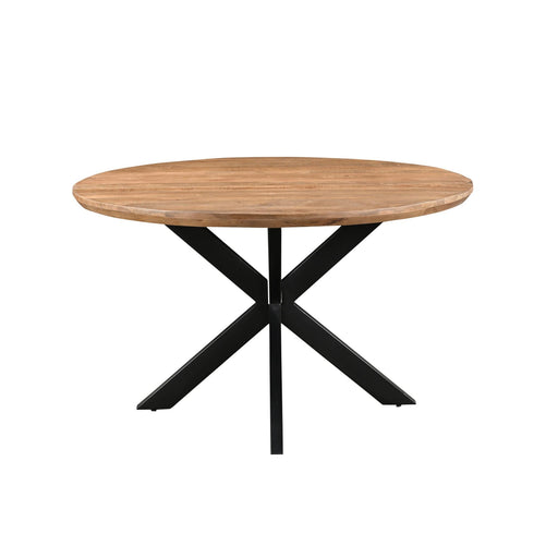 Eettafel Jesper Mangohout Naturel hout 130 cm 130x130x76 cm-Eettafels-Livingfurn