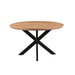 Eettafel Jesper Mangohout Naturel hout 130 cm 130x130x76 cm-Eettafels-Livingfurn