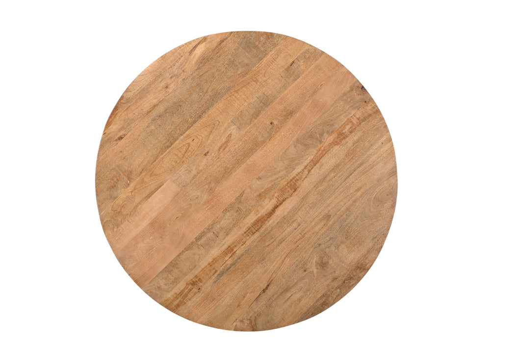 Eettafel Jesper Mangohout Naturel hout 130 cm-Eettafels-Livingfurn