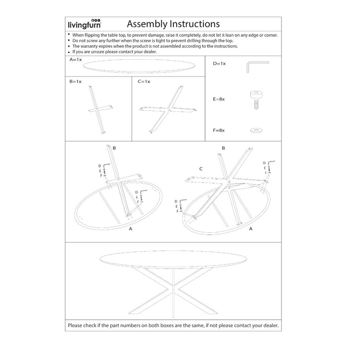Eettafel Jesper Mangohout Naturel hout 130 cm-Eettafels-Livingfurn