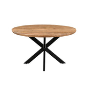 Eettafel Jesper Mangohout Naturel hout 140 cm 140x140x76 cm-Eettafels-Livingfurn