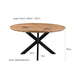 Eettafel Jesper Mangohout Naturel hout 140 cm 140x140x76 cm-Eettafels-Livingfurn