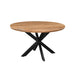 Eettafel Jesper Mangohout Naturel hout 140 cm 140x140x76 cm-Eettafels-Livingfurn