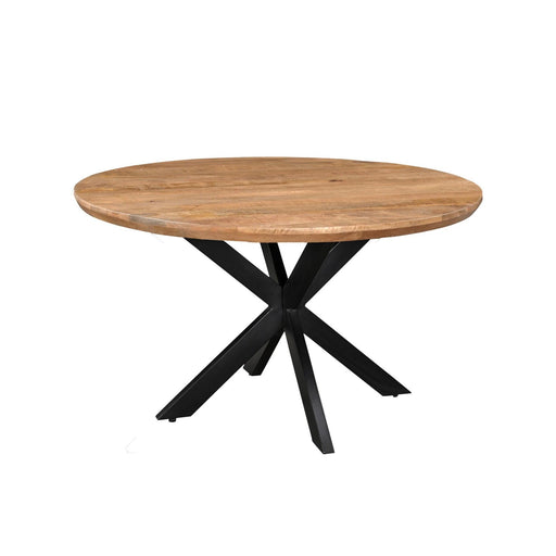 Eettafel Jesper Mangohout Naturel hout 140 cm 140x140x76 cm-Eettafels-Livingfurn