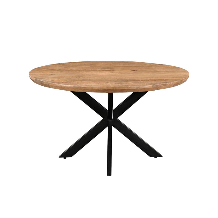 Eettafel Jesper Mangohout Naturel hout 150 cm 150x150x76 cm-Eettafels-Livingfurn