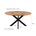 Eettafel Jesper Mangohout Naturel hout 150 cm 150x150x76 cm-Eettafels-Livingfurn
