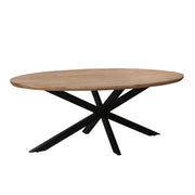 Eettafel Jesper Mangohout Naturel hout 160x90 cm-Eettafels-Livingfurn