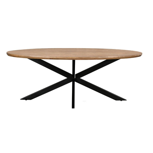 Eettafel Jesper Mangohout Naturel hout 160x90 cm-Eettafels-Livingfurn
