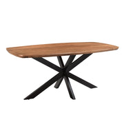 Eettafel Jesper Mangohout Naturel hout 180x90 cm 13861-Eettafels-Livingfurn