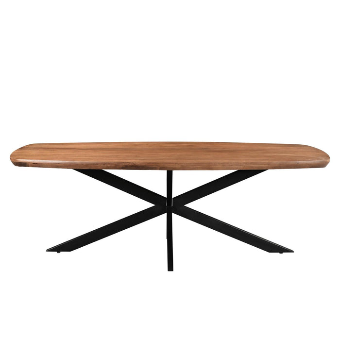 Eettafel Jesper Mangohout Naturel hout 180x90 cm 13861-Eettafels-Livingfurn
