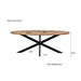 Eettafel Jesper Mangohout Naturel hout 180x90 cm-Eettafels-Livingfurn