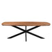 Eettafel Jesper Mangohout Naturel hout 180x90 cm-Eettafels-Livingfurn