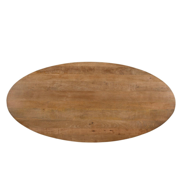 Eettafel Jesper Mangohout Naturel hout 210x100 cm-Eettafels-Livingfurn
