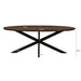 Eettafel Jesper Mangohout Naturel hout 210x110 cm-Eettafels-Livingfurn