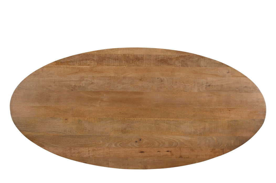Eettafel Jesper Mangohout Naturel hout 240x110 cm-Eettafels-Livingfurn