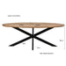Eettafel Jesper Mangohout Naturel hout 240x110 cm-Eettafels-Livingfurn