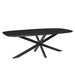 Eettafel Jesper Mangohout Zwart 210x105 cm-Eettafels-Livingfurn