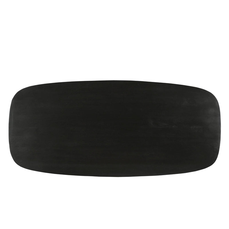 Eettafel Jesper Mangohout Zwart 230x105 cm-Eettafels-Livingfurn