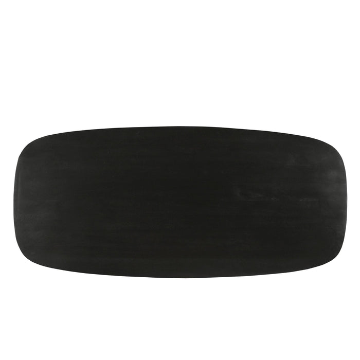 Eettafel Jesper Mangohout Zwart 230x105 cm-Eettafels-Livingfurn