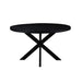 Eettafel Kala Mangohout Zwart 120 cm-Eettafels-Livingfurn