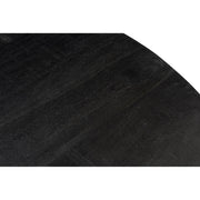 Eettafel Kala Mangohout Zwart 150 cm-Eettafels-Livingfurn