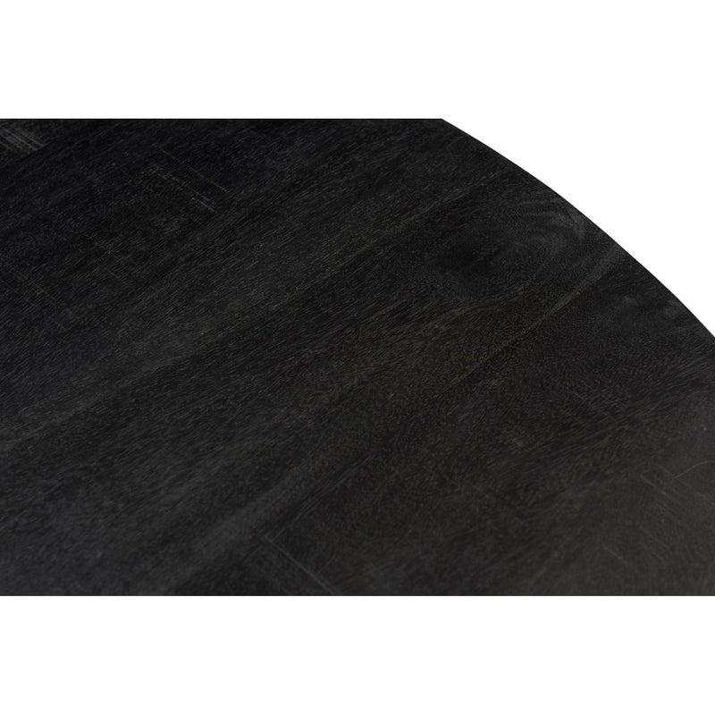Eettafel Kala Mangohout Zwart 150 cm-Eettafels-Livingfurn
