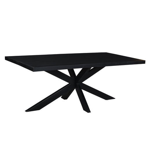 Eettafel Kala Mangohout Zwart 180x90 cm 12244-Eettafels-Livingfurn