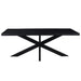 Eettafel Kala Mangohout Zwart 180x90 cm-Eettafels-Livingfurn