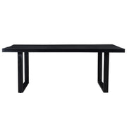 Eettafel Kala Mangohout Zwart 200x100 cm 12166-Eettafels-Livingfurn