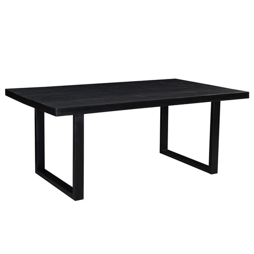 Eettafel Kala Mangohout Zwart 200x100 cm 12166-Eettafels-Livingfurn