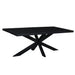 Eettafel Kala Mangohout Zwart 200x100 cm 12184-Eettafels-Livingfurn