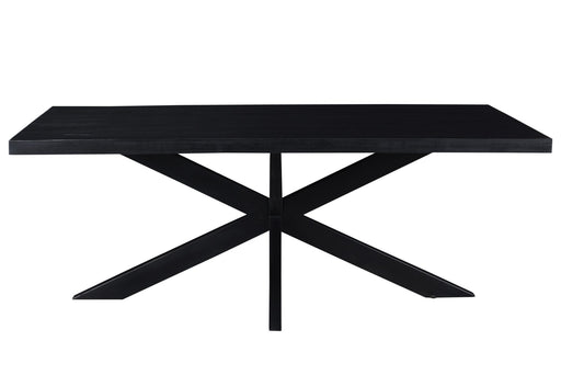 Eettafel Kala Mangohout Zwart 200x100 cm-Eettafels-Livingfurn