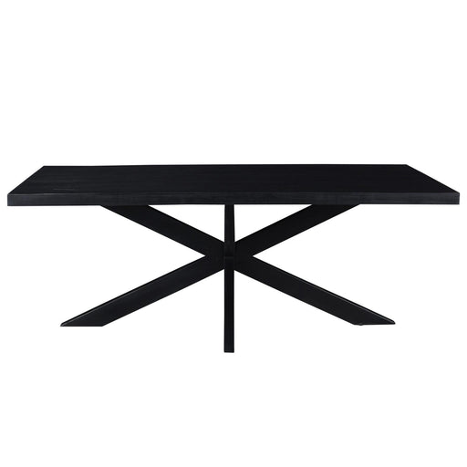 Eettafel Kala Mangohout Zwart 200x100 cm-Eettafels-Livingfurn