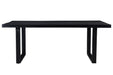 Eettafel Kala Mangohout Zwart 200x100 cm-Eettafels-Livingfurn