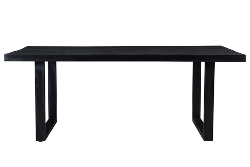 Eettafel Kala Mangohout Zwart 200x100 cm-Eettafels-Livingfurn