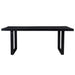 Eettafel Kala Mangohout Zwart 200x100 cm-Eettafels-Livingfurn