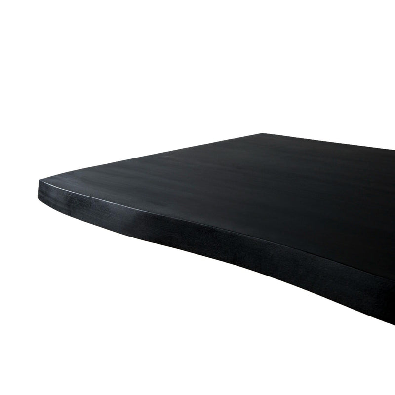 Eettafel Kala Mangohout Zwart 220x100 cm 12171-Eettafels-Livingfurn