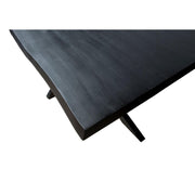 Eettafel Kala Mangohout Zwart 220x100 cm 12171-Eettafels-Livingfurn